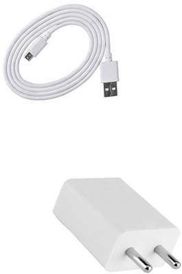 DAKRON Wall Charger Accessory Combo for Intex Indie 5(White)