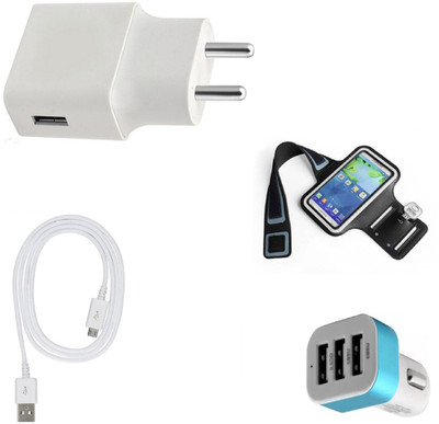 DAKRON Wall Charger Accessory Combo for Nokia 2.1(White)