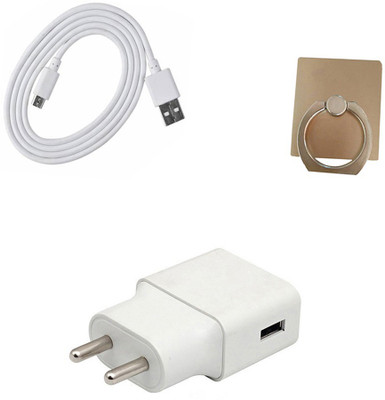 DAKRON Wall Charger Accessory Combo for Honor 7A(White)