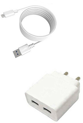 DAKRON Wall Charger Accessory Combo for Intex Staari 12(White)