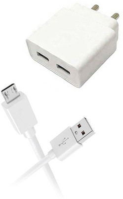 DAKRON Wall Charger Accessory Combo for Itel A62(White)