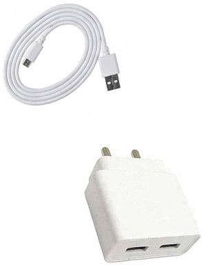 DAKRON Wall Charger Accessory Combo for Intex Indie 5(White)