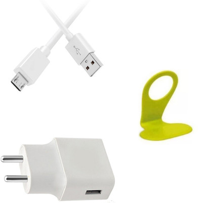 DAKRON Wall Charger Accessory Combo for OPPO A3s(White)