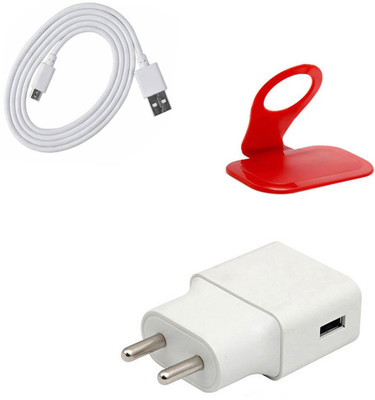 DAKRON Wall Charger Accessory Combo for Honor 7A(White)
