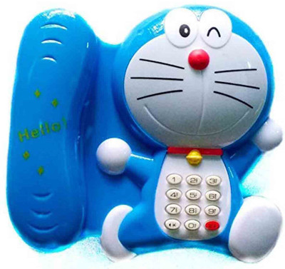 

Three Mask Doraemon Musical Learning Talking Telephone Toy For Kids - Blue - Battery Not Included(Blue)