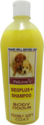 

Pet Lovers BLAK DOG COMPANY DEO PLUS + SHAMPOO Conditioning NON SULFATE BASE Dog Shampoo(500 ml)