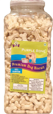 

Purple Bone Dog Biscuit (Milk Flavor) Jar Milk Dog Treat(900 g)