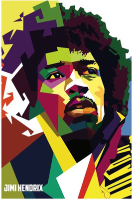 

Akhuratha Jimi Hendrix Fine Quality Wall Poster Paper Print(12 inch X 18 inch, Rolled)