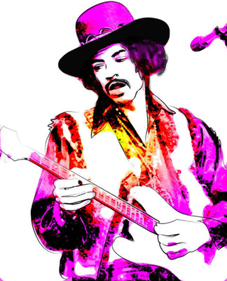 

Akhuratha Jimi Hendrix Fine Quality Wall Poster Paper Print(12 inch X 18 inch, Rolled)