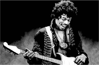 

Akhuratha Jimi Hendrix Fine Quality Wall Poster Paper Print(12 inch X 18 inch, Rolled)