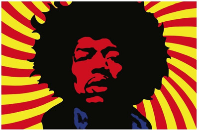 

Akhuratha Jimi Hendrix Fine Quality Wall Poster Paper Print(12 inch X 18 inch, Rolled)