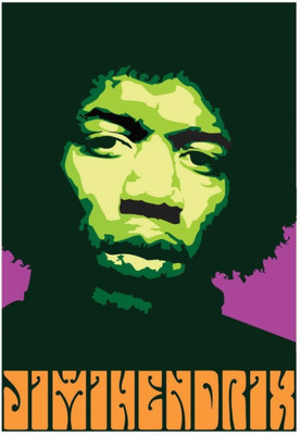 

Akhuratha Jimi Hendrix Fine Quality Wall Poster Paper Print(12 inch X 18 inch, Rolled)
