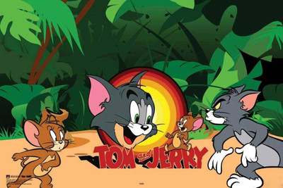

Akhuratha Tom and Jerry Fine Quality Wall Poster Paper Print(12 inch X 18 inch, Rolled)