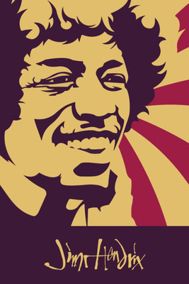 

Akhuratha Jimi Hendrix Fine Quality Wall Poster Paper Print(12 inch X 18 inch, Rolled)