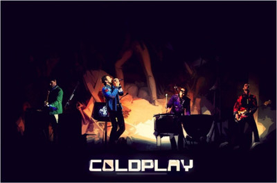 

Akhuratha Coldplay Fine Quality Wall Poster Paper Print(12 inch X 18 inch, Rolled)