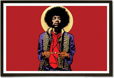

Akhuratha Jimi Hendrix Fine Quality Wall Poster Paper Print(12 inch X 18 inch, Rolled)