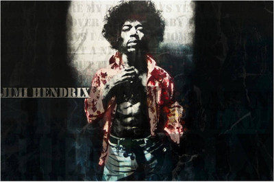 

Akhuratha Jimi Hendrix Fine Quality Wall Poster Paper Print(12 inch X 18 inch, Rolled)
