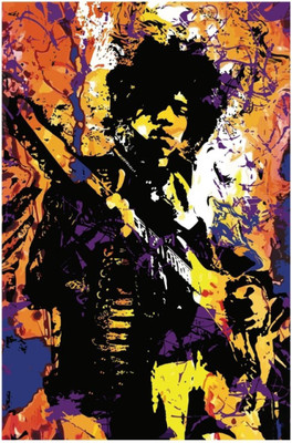 

Akhuratha Jimi Hendrix Fine Quality Wall Poster Paper Print(12 inch X 18 inch, Rolled)