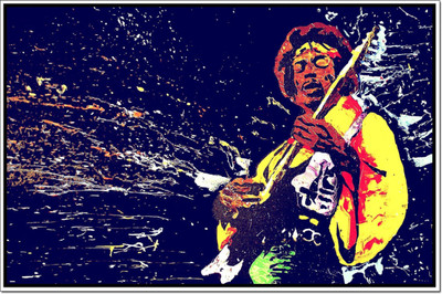 

Akhuratha Jimi Hendrix Fine Quality Wall Poster Paper Print(12 inch X 18 inch, Rolled)
