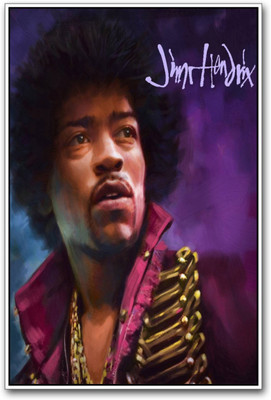 

Akhuratha Jimi Hendrix Fine Quality Wall Poster Paper Print(12 inch X 18 inch, Rolled)