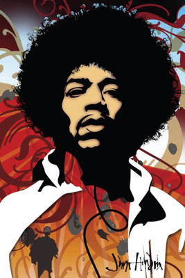 

Akhuratha Jimi Hendrix Fine Quality Wall Poster Paper Print(12 inch X 18 inch, Rolled)