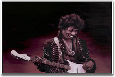 

Akhuratha Jimi Hendrix Fine Quality Wall Poster Paper Print(12 inch X 18 inch, Rolled)