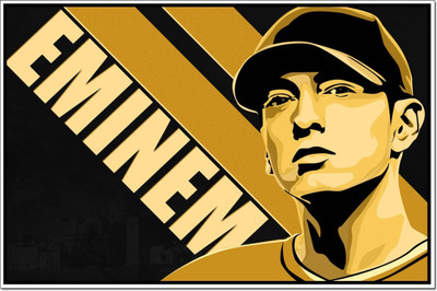 

Akhuratha Eminem Fine Quality Wall Poster Paper Print(12 inch X 18 inch, Rolled)