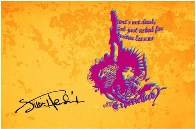 

Akhuratha Jimi Hendrix Fine Quality Wall Poster Paper Print(12 inch X 18 inch, Rolled)