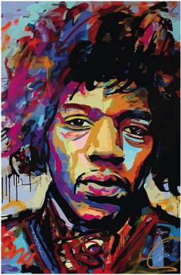 

Akhuratha Jimi Hendrix Fine Quality Wall Poster Paper Print(12 inch X 18 inch, Rolled)