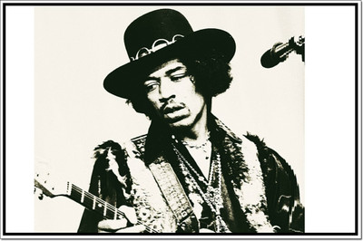 

Akhuratha Jimi Hendrix Fine Quality Wall Poster Paper Print(12 inch X 18 inch, Rolled)