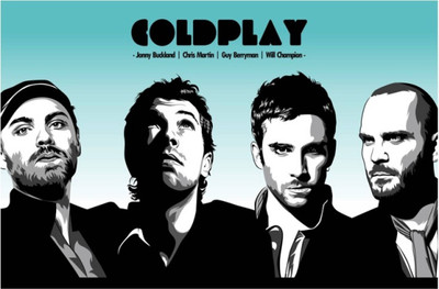 

Akhuratha Coldplay Fine Quality Wall Poster Paper Print(12 inch X 18 inch, Rolled)