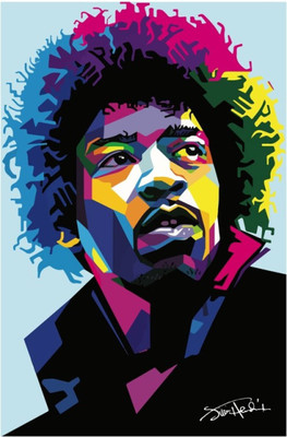 

Akhuratha Jimi Hendrix Fine Quality Wall Poster Paper Print(12 inch X 18 inch, Rolled)