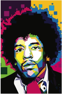 

Akhuratha Jimi Hendrix Fine Quality Wall Poster Paper Print(12 inch X 18 inch, Rolled)