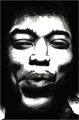 

Akhuratha Jimi Hendrix Fine Quality Wall Poster Paper Print(12 inch X 18 inch, Rolled)