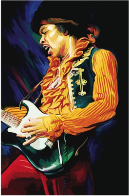 

Akhuratha Jimi Hendrix Fine Quality Wall Poster Paper Print(12 inch X 18 inch, Rolled)
