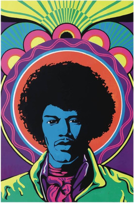 Akhuratha Jimi Hendrix Fine Quality Wall Poster Paper Print(12 inch X 18 inch, Rolled)
