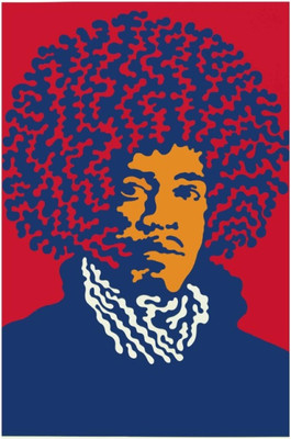 

Akhuratha Jimi Hendrix Fine Quality Wall Poster Paper Print(12 inch X 18 inch, Rolled)