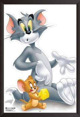 

Akhuratha Tom and Jerry Fine Quality Wall Poster Paper Print(12 inch X 8 inch, Rolled)