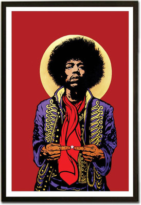 

Akhuratha Jimi Hendrix Fine Quality Wall Poster Paper Print(12 inch X 18 inch, Rolled)