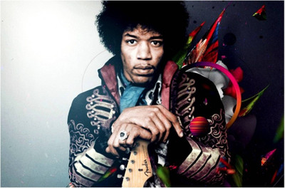 

Akhuratha Jimi Hendrix Fine Quality Wall Poster Paper Print(12 inch X 18 inch, Rolled)