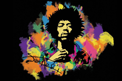 

Akhuratha Jimi Hendrix Fine Quality Wall Poster Paper Print(12 inch X 18 inch, Rolled)