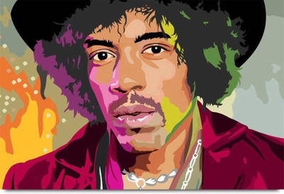 

Akhuratha Jimi Hendrix Fine Quality Wall Poster Paper Print(12 inch X 18 inch, Rolled)