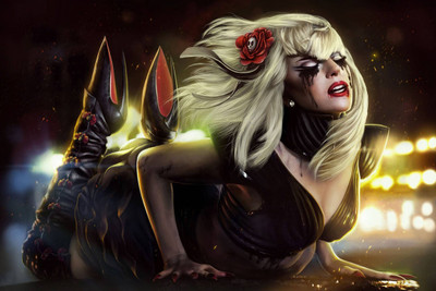 

Akhuratha Lady Gaga Fine Quality Wall Poster Paper Print(12 inch X 18 inch, Rolled)
