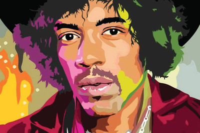 

Akhuratha Jimi Hendrix Fine Quality Wall Poster Paper Print(12 inch X 18 inch, Rolled)