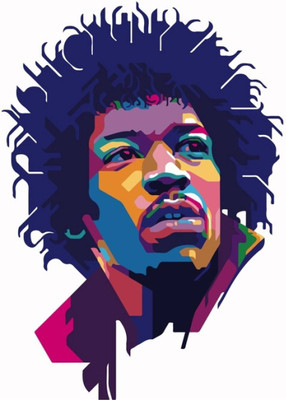

Akhuratha Jimi Hendrix Fine Quality Wall Poster Paper Print(12 inch X 18 inch, Rolled)