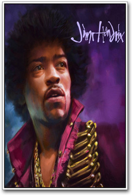 

Akhuratha Jimi Hendrix Fine Quality Wall Poster Paper Print(12 inch X 18 inch, Rolled)
