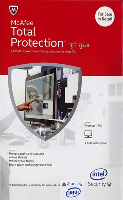 McAfee Total Security 1.0 User 3 Years(Voucher)
