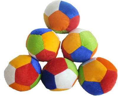 

Collectionmart Pack of 6 Soft Ball for Kids - 10 cm(Multicolor)