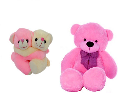 

Arvel 87.5 cm pink sweet teddy bear/lovely couple teddy combo pack of two /high quality /soft teddy /hug able teddy bear - 87.98 cm(Pink)