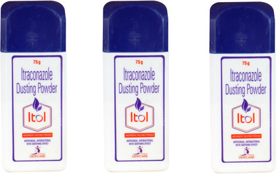 

ITOL Itraconazole Dusting Powder ( 3 X 75 gm , Pack of 3) ( 225 gm )(225 g)